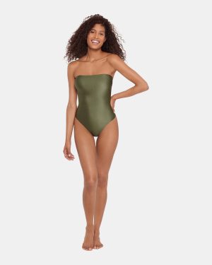 SHINE BRIGHT ONE PIECE SWIMSUIT OLIVE