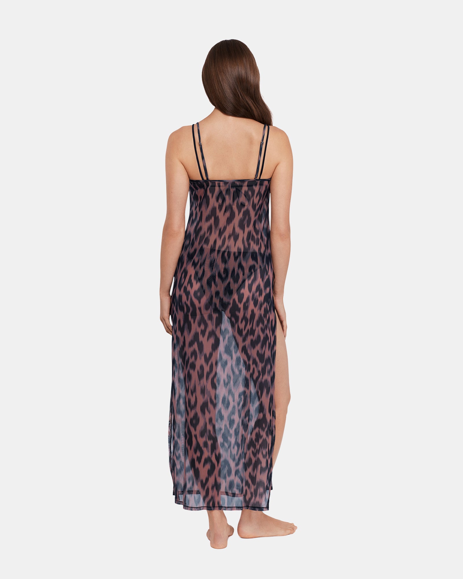 STATIC LEOPARD BIKINI COVER-UP NATURAL - Image 3