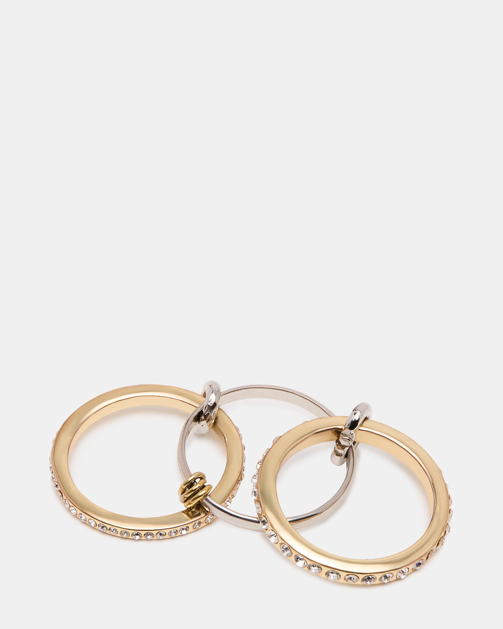 STACKED RHINESTONE RING GOLD MULTI - Image 5