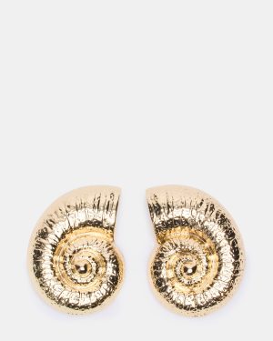 SEASHELL SHAPED EARRINGS GOLD
