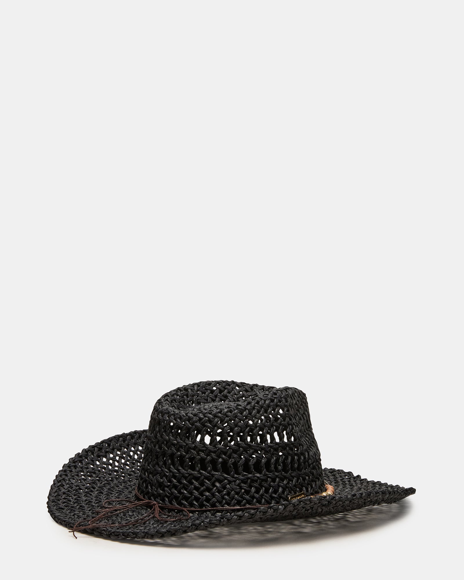 LEI BEADED TRIM WESTERN HAT BLACK - Image 3