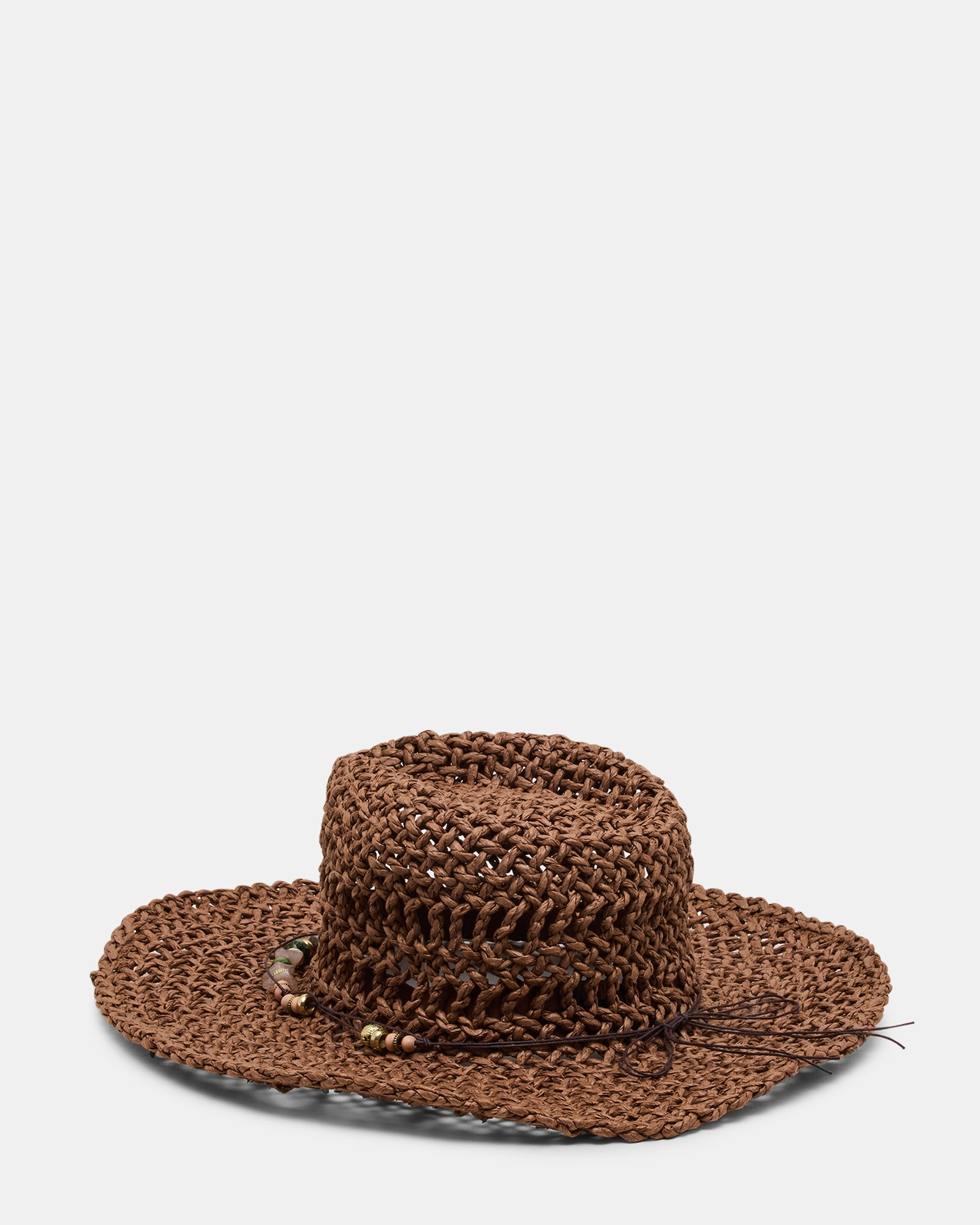 LEI BEADED TRIM WESTERN HAT CHOCOLATE - Image 3