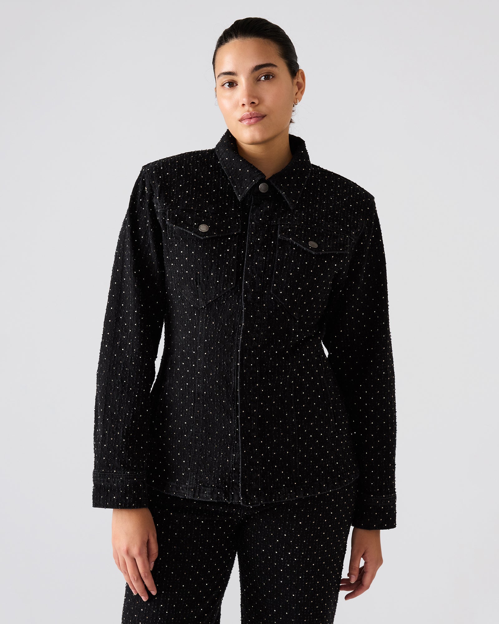 PARC CRYSTAL JACKET BLACK - Image 2