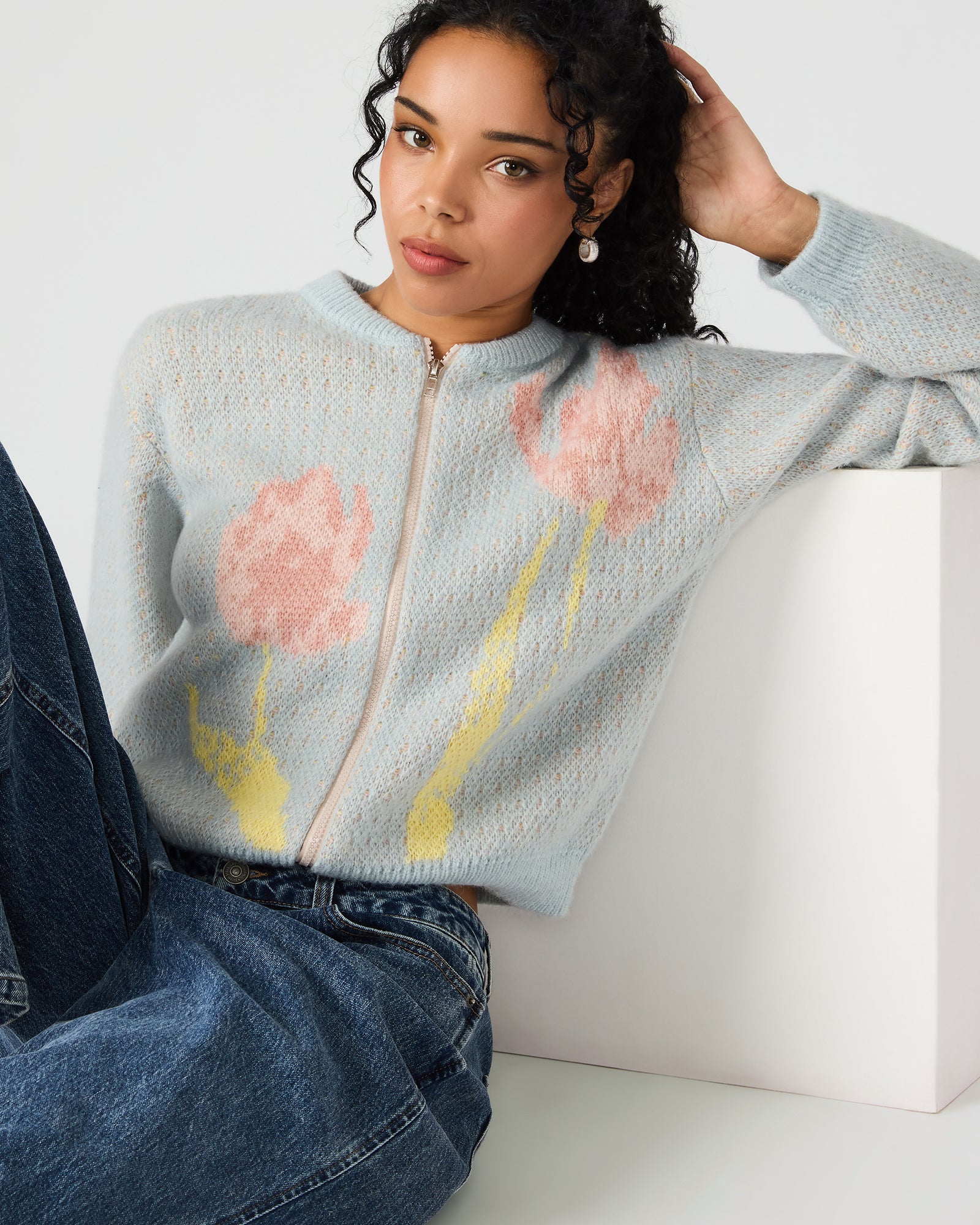 JENA SWEATER JACKET MULTI - Image 3