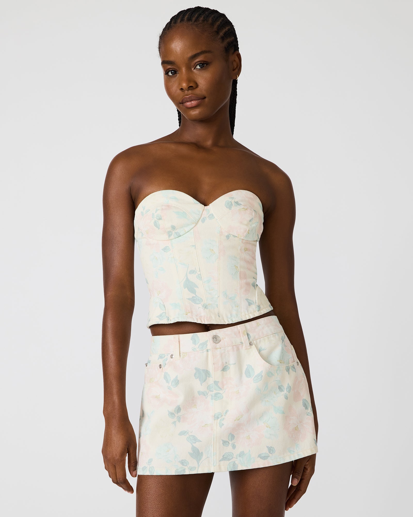 ROSELIA CORSET TOP PEACH BEIGE - Image 2