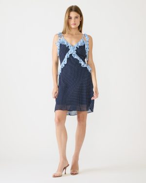 ADALINA MINI DRESS VINTAGE NAVY