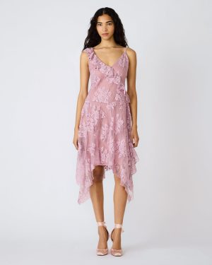 DARIELLA DRESS MAUVE SHADOWS