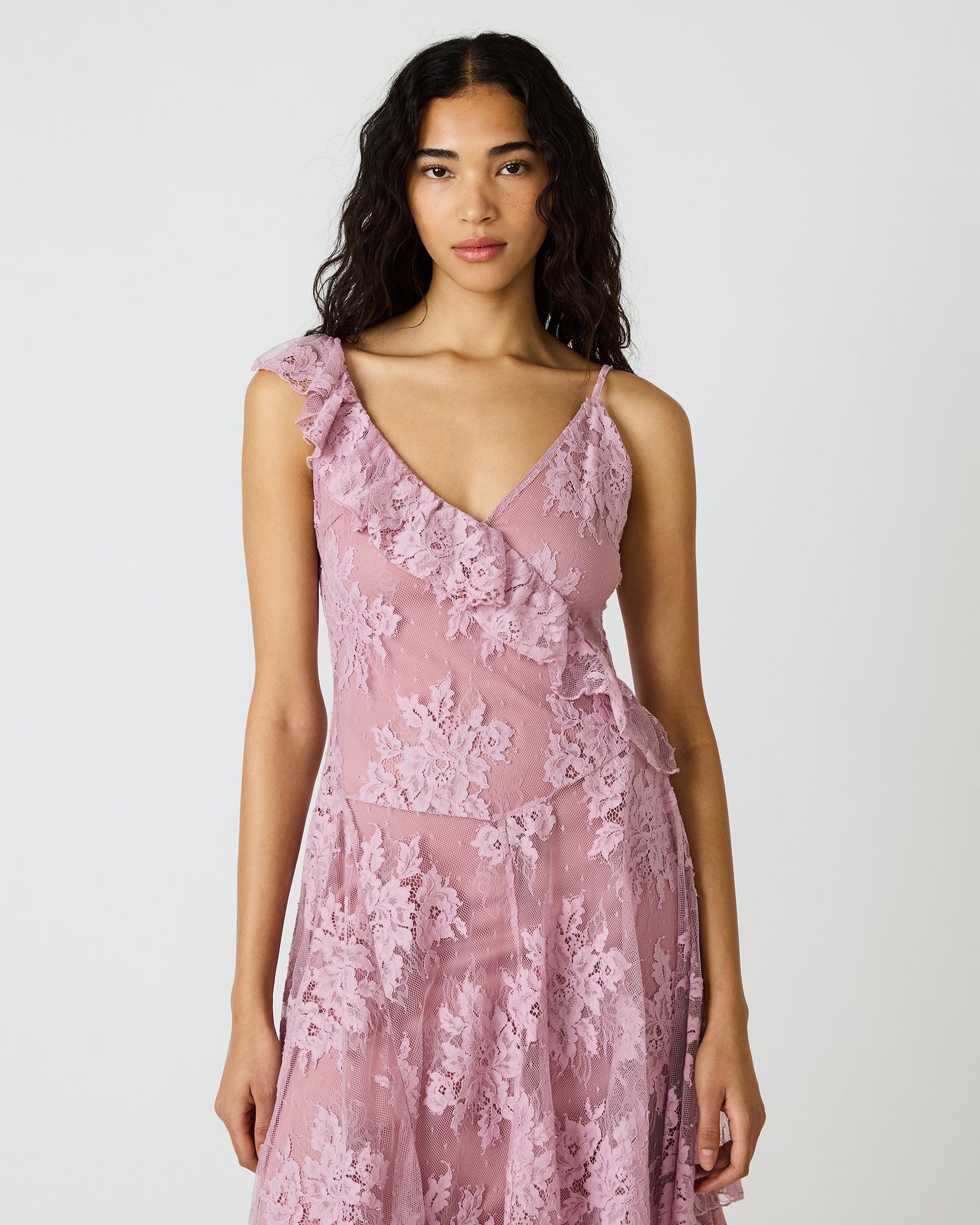 DARIELLA DRESS MAUVE SHADOWS - Image 2