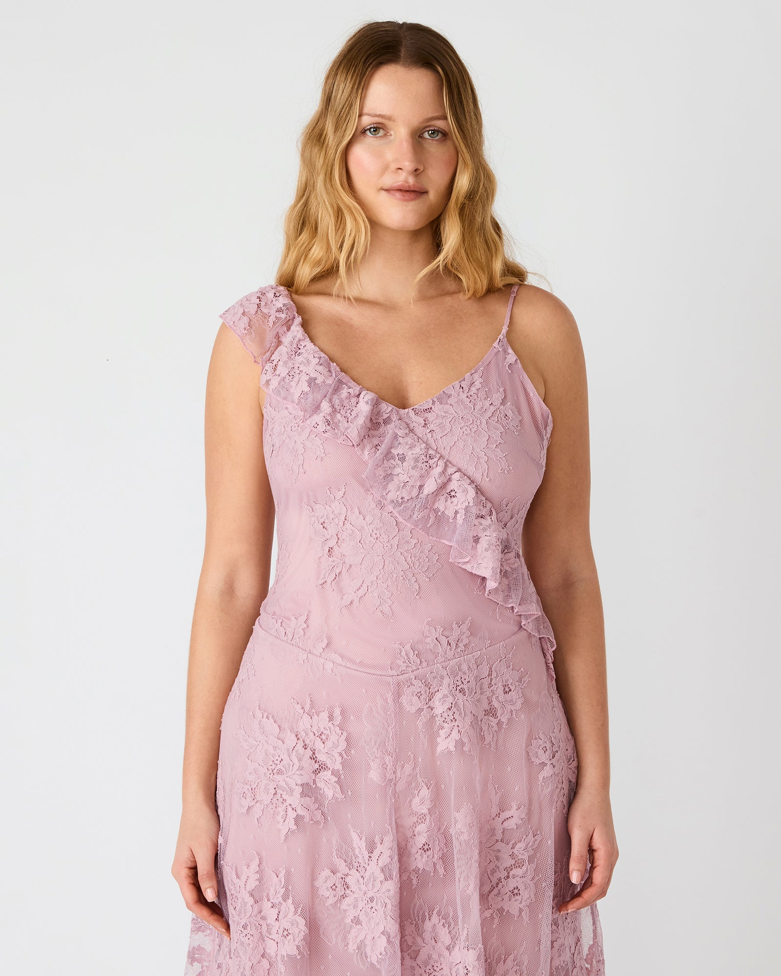 DARIELLA DRESS MAUVE SHADOWS - Image 7