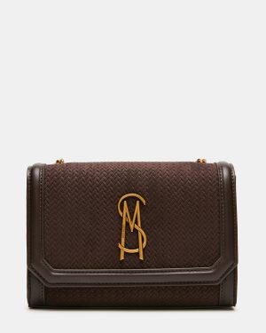 LARISA WOVEN BAG CHOCOLATE