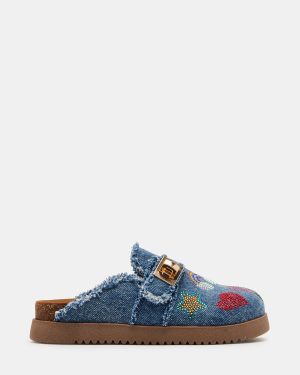 KIDS' MONEYY DENIM MULTI RHINESTONES