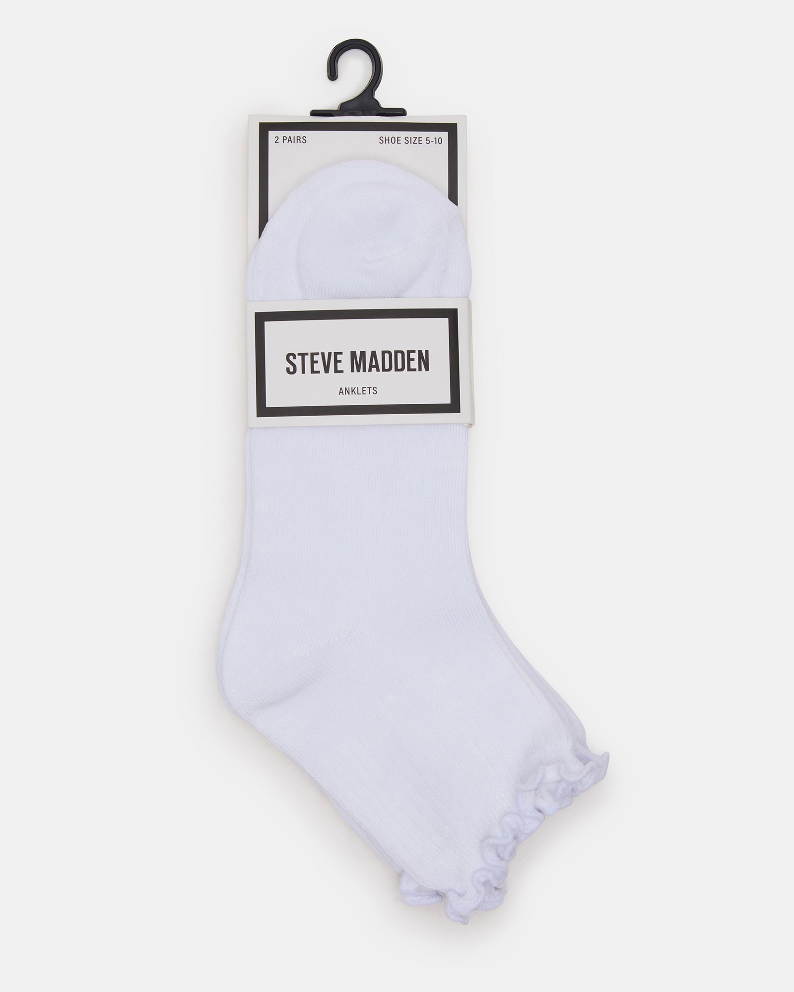 LETTUCE EDGE ANKLET SOCKS WHITE - Image 3