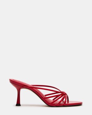 EDNA RED LEATHER