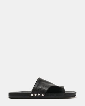 KESSEY BLACK LEATHER