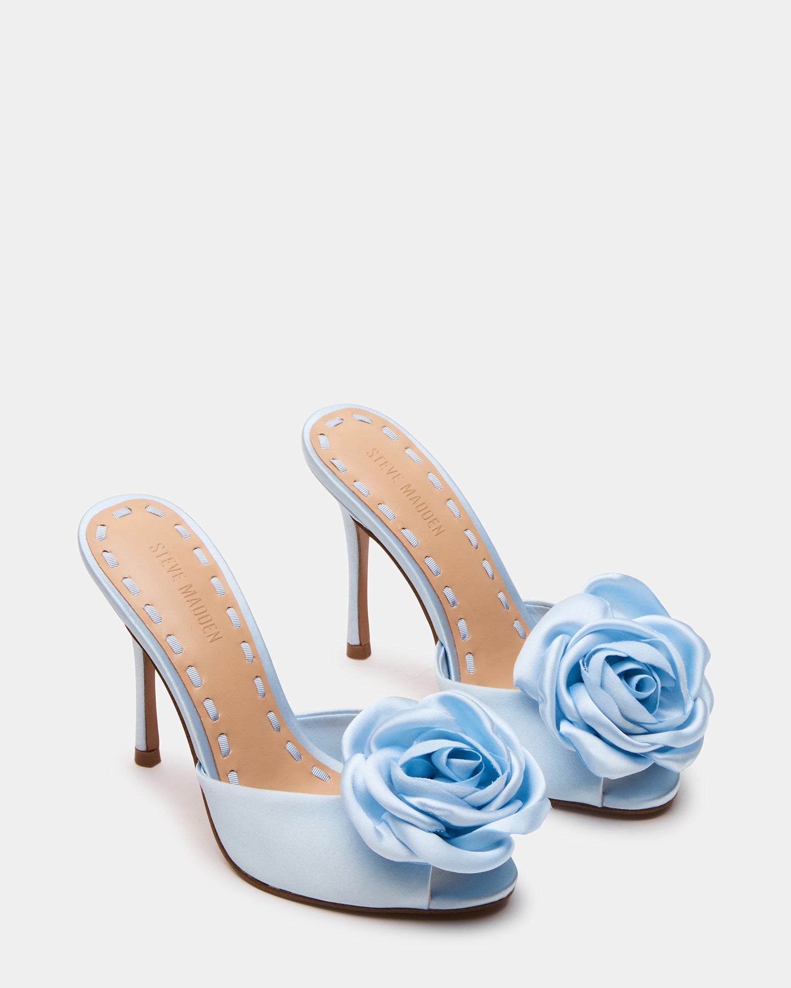 PRIYA FLOWER BLUE SATIN - Image 3