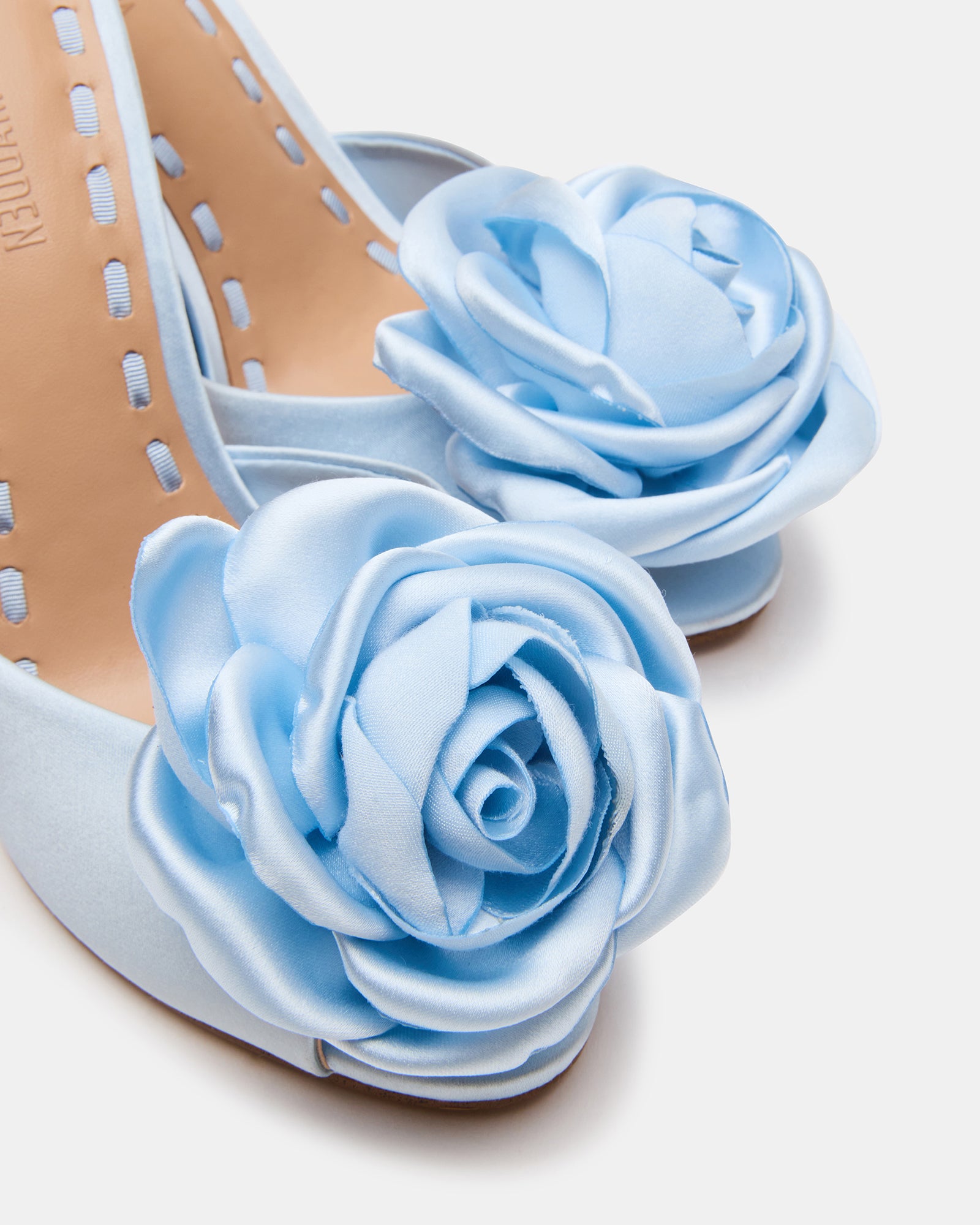 PRIYA FLOWER BLUE SATIN - Image 4