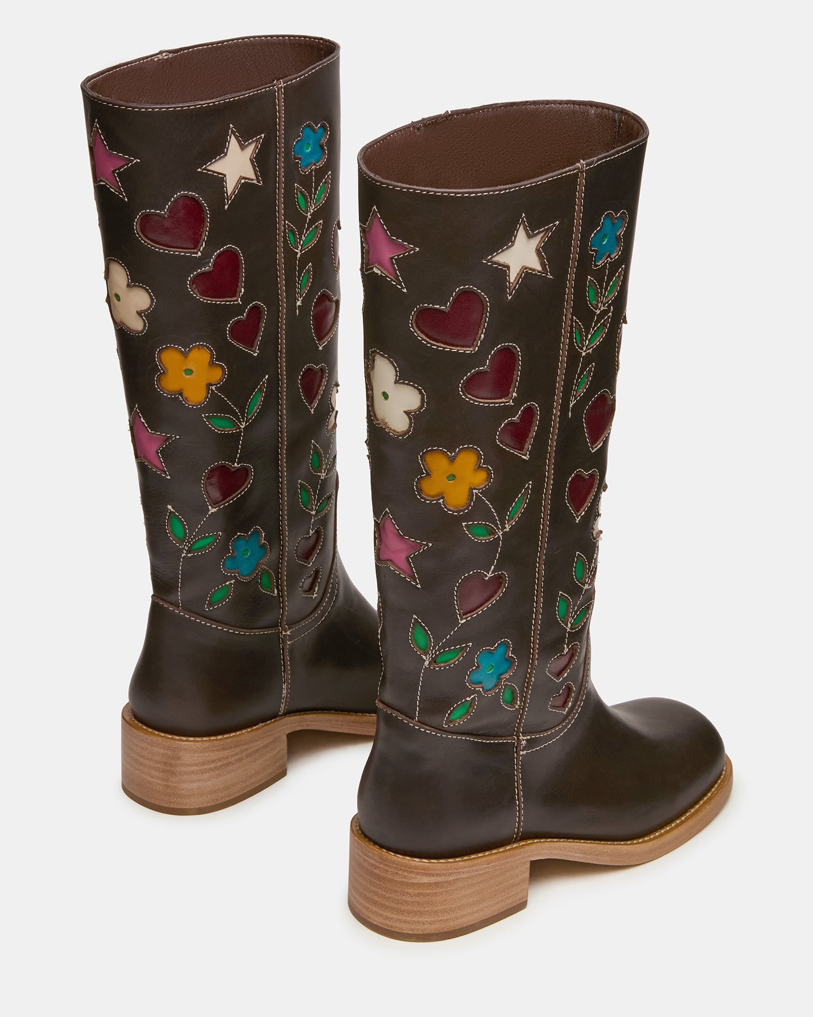 RIGGS FLORAL BROWN LEATHER - Image 6