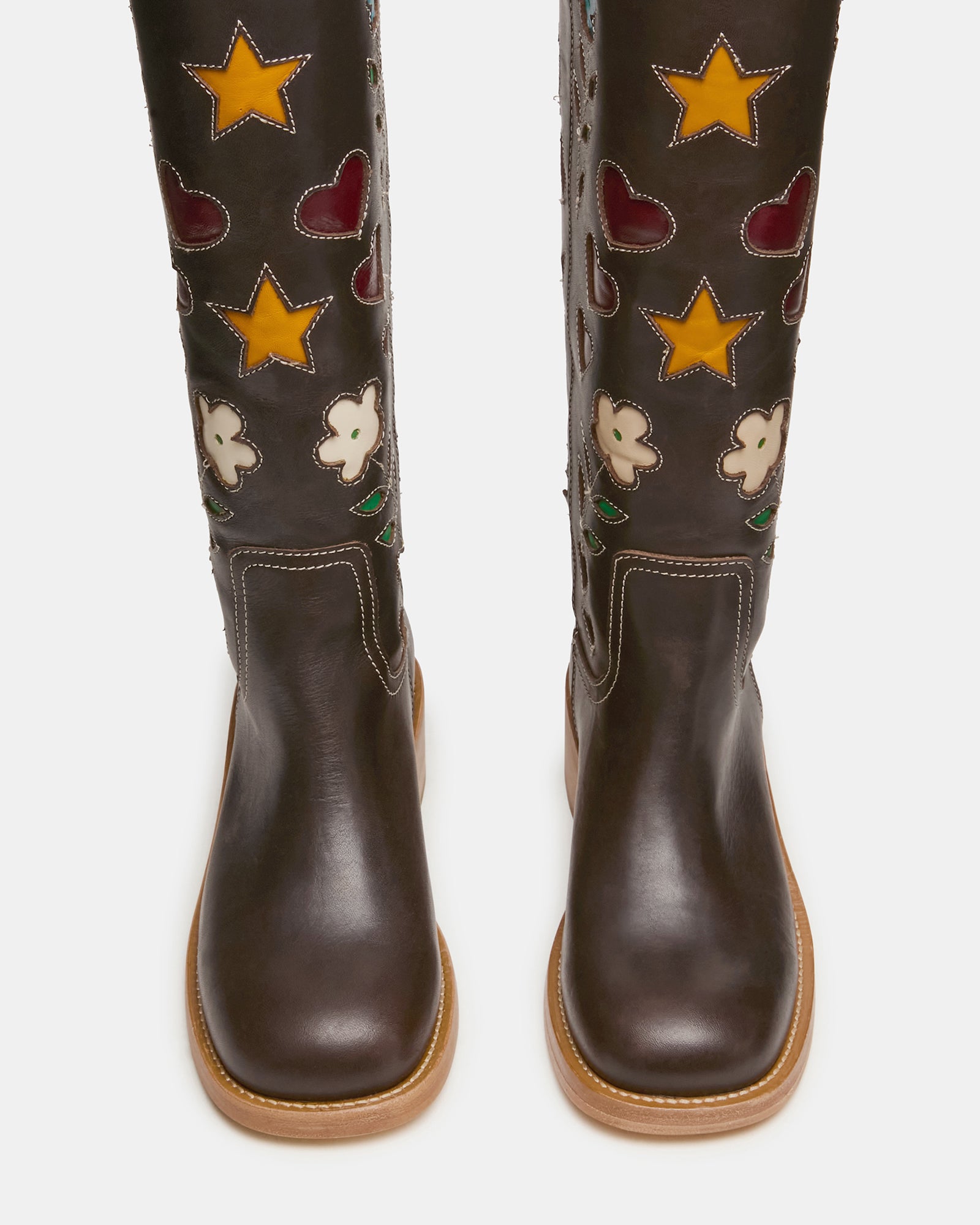 RIGGS FLORAL BROWN LEATHER - Image 5