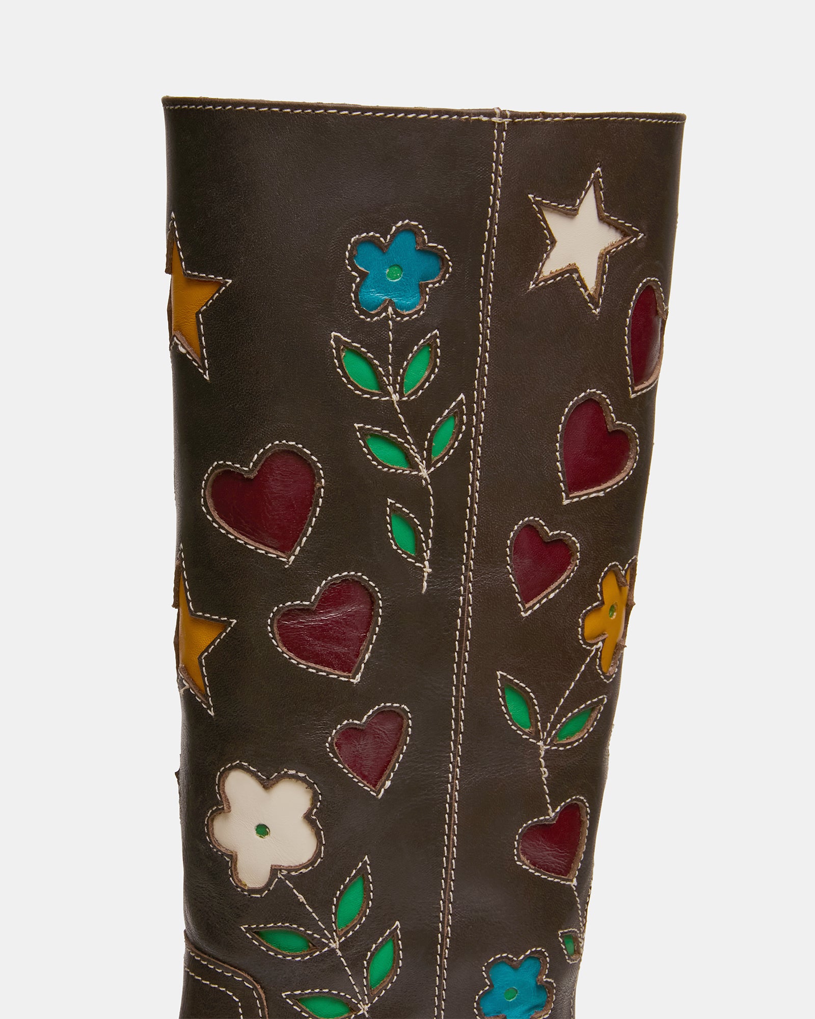 RIGGS FLORAL BROWN LEATHER - Image 4