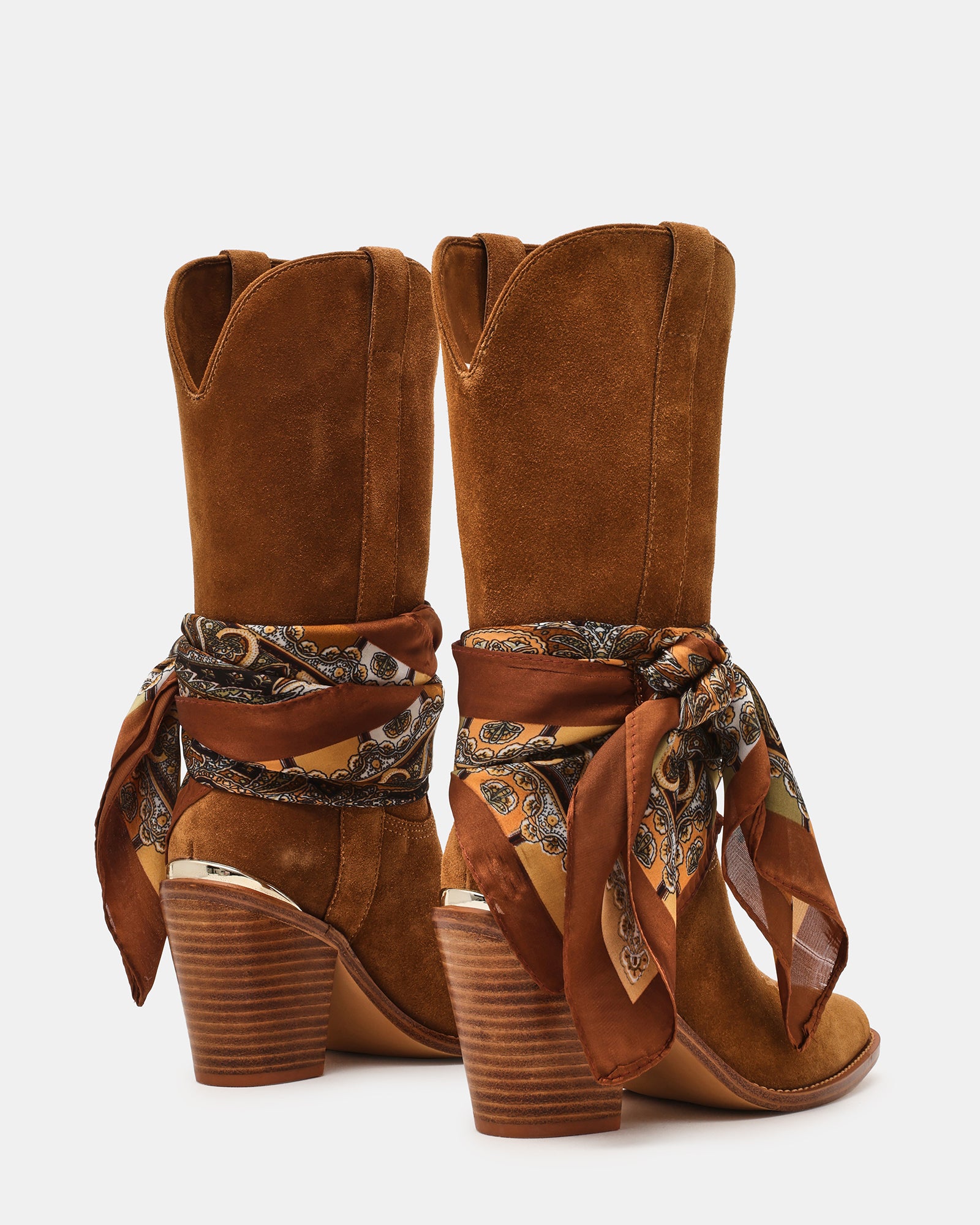 SALLY SCARF CHESTNUT SUEDE - Image 5