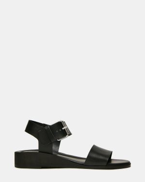 VAEDA BLACK LEATHER